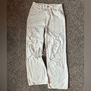 Vervet Distressed White Flare Jeans Size 29